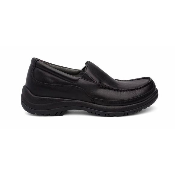 Dansko Wayne Men\'s 46 13 Black Full Grain Leather Slip On Loafers Work Shoes NIB main image 4
